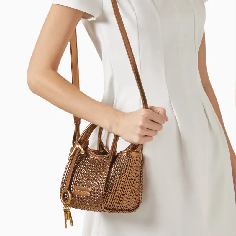 EMPORIO ARMANI Artificial Leather Tote Bag, Shopping Bag, Shoulder Bag, Crossbody Bag, Handbag Trumpets Women's Brown-2