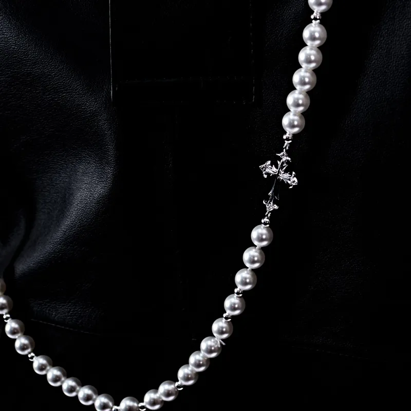 NothingButMini Pearl Agate Necklaces Unisex-1