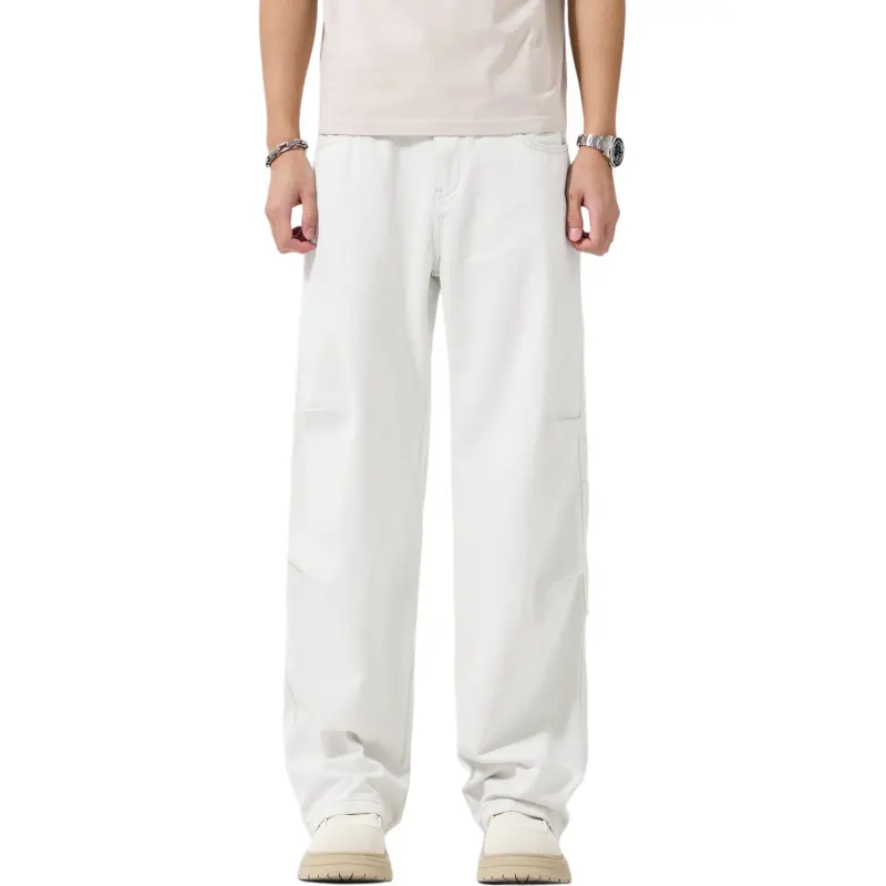 SNOW FLYING Jeans Unisex White-6