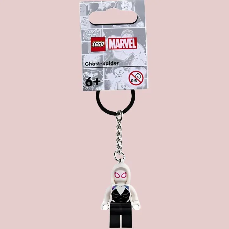 LEGO Ghost Spider Key Chain Building Blocks 854292-1