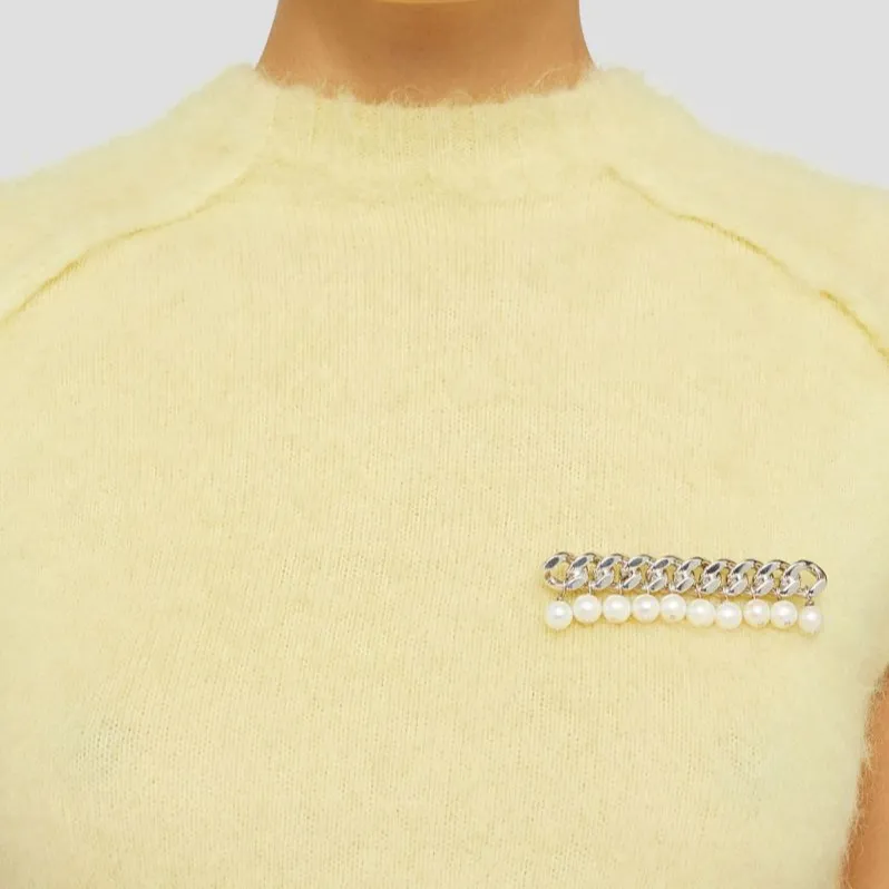 JIL SANDER Freshwater Pearl Brooch-2