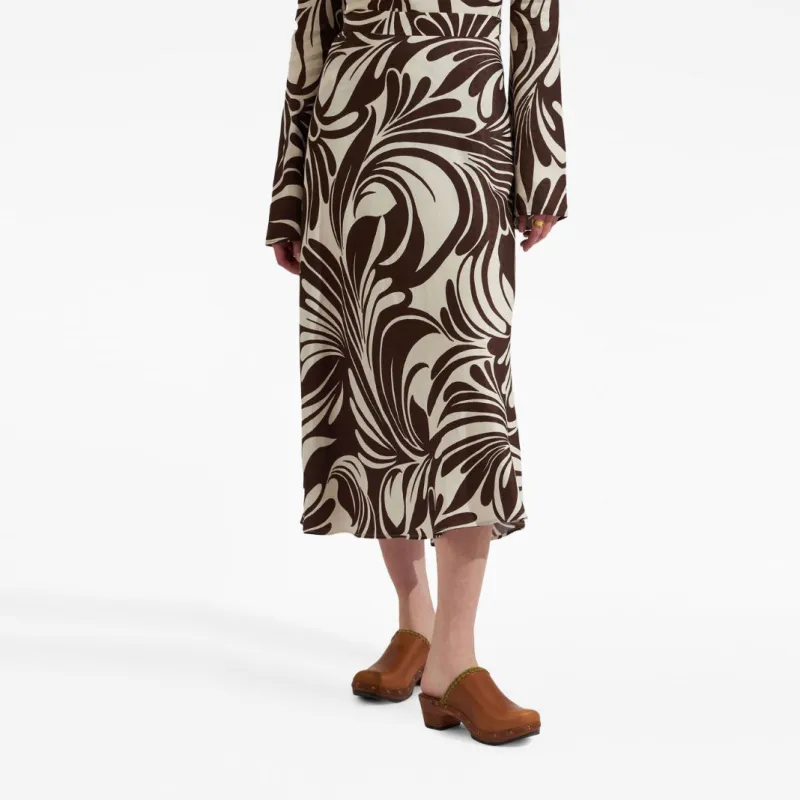 La DOUBLEJ. Abstract print Midi Skirt-1