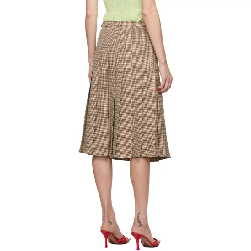 Danielle Guizio Casual Long Skirt Women's Brown-1