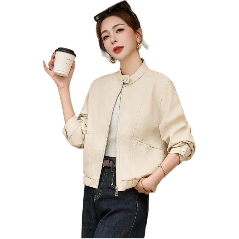 Fele.d Leather Jackets Women's-3
