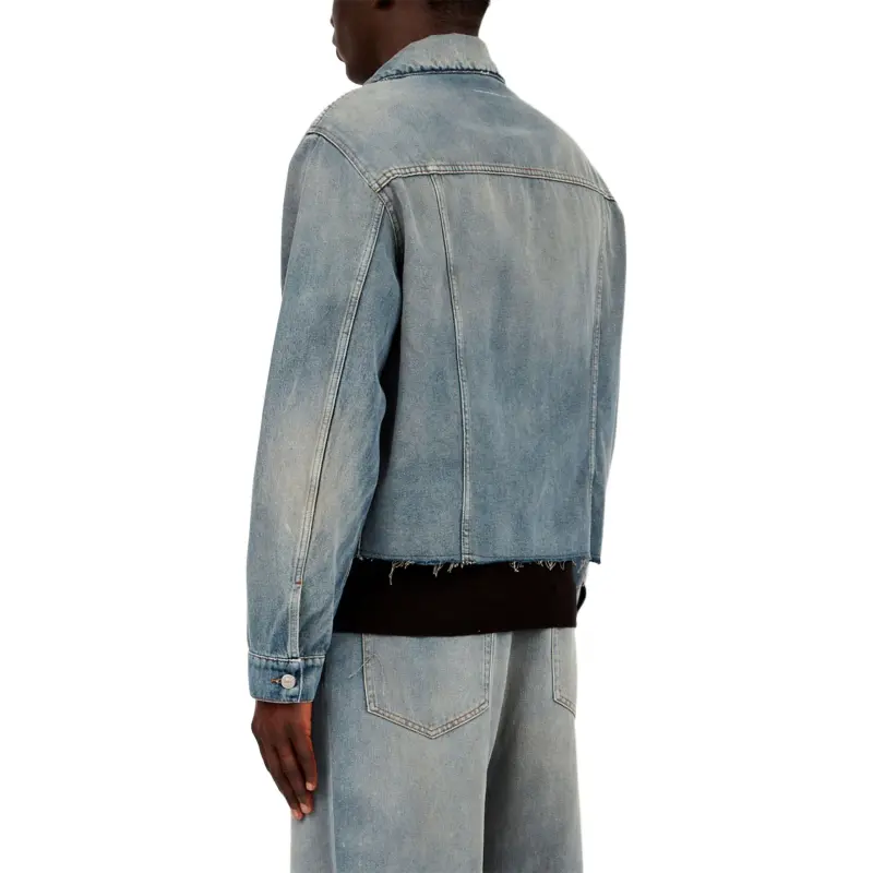 MM6 Maison Margiela Straight Hem Denim Jacket-5