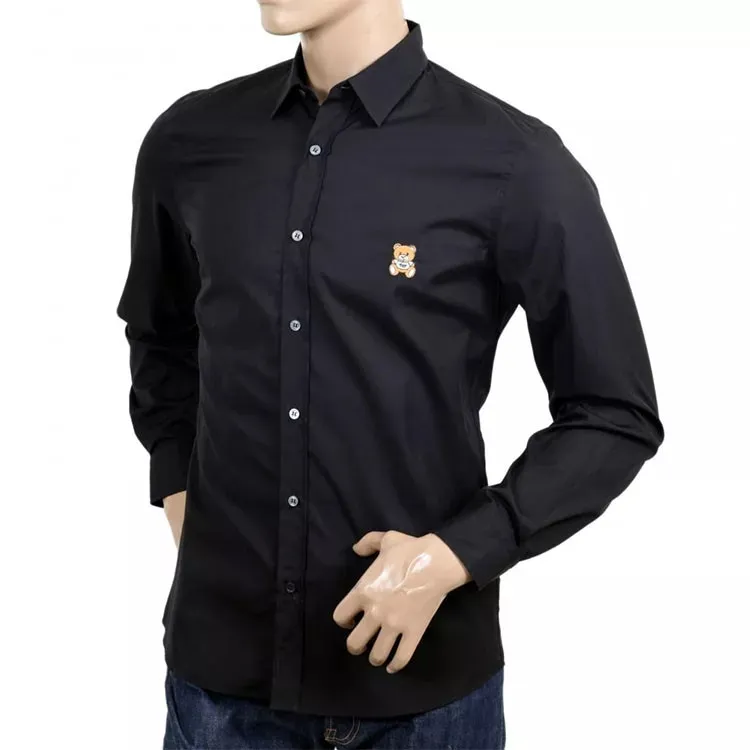 MOSCHINO Shirts Men Black-4