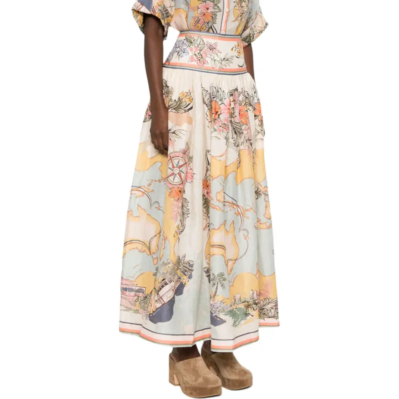 Zimmermann Tallow Midi Skirt-3