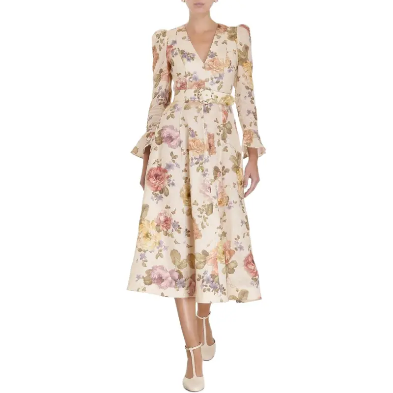 Zimmermann FW23 Long Sleeved Dresses Women's White-2