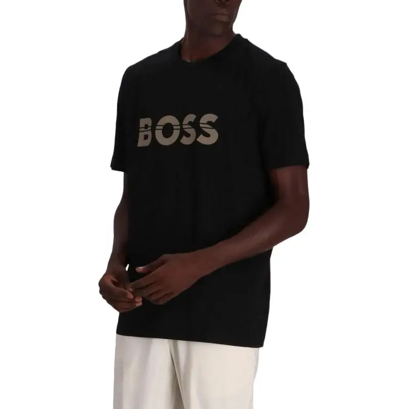 HUGO BOSS Logo Printed Crewneck T Shirt-1