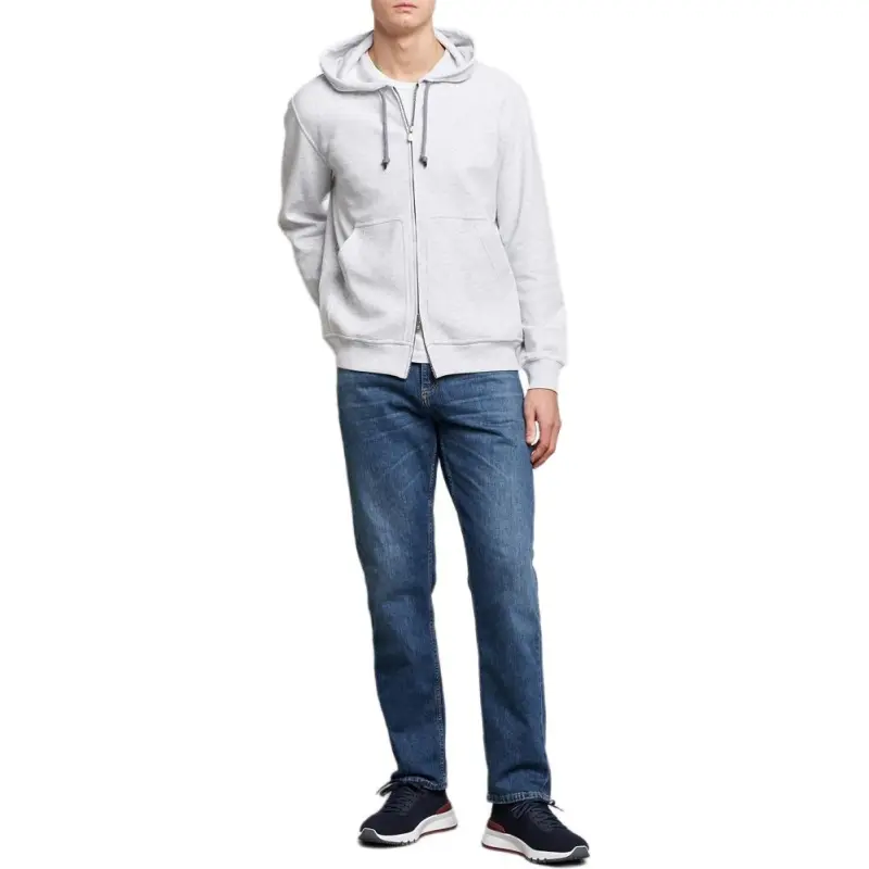 Brunello Cucinelli Zip Up Drawstring Hoodie-3