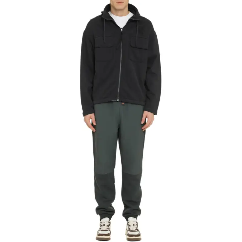 C.P.Company Brushed And Emerized Diagonal Fleece Hooded Utility Sweatshirt-2