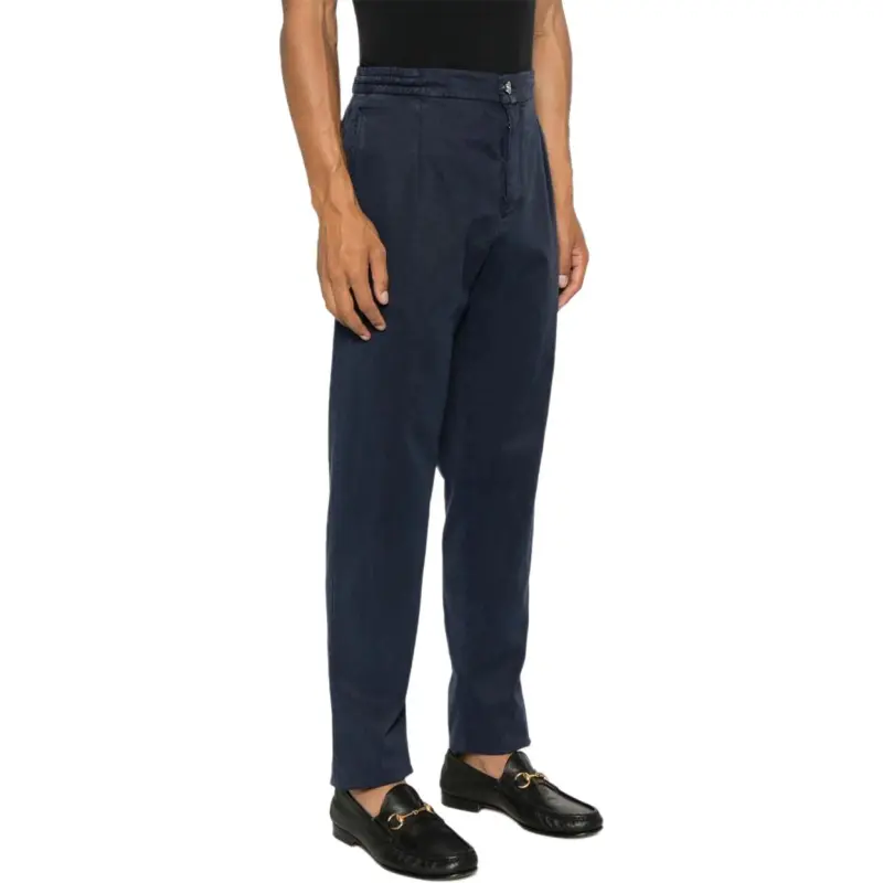KITON Pleated Detail Straight Leg Trousers-3