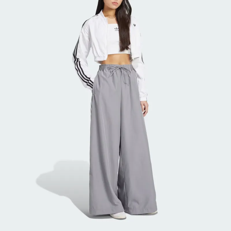 Adidas Originals Knitted Sports Pants Women's Gray-3