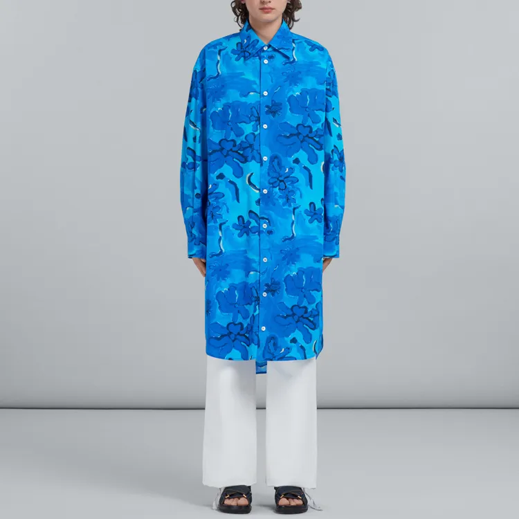 MARNI Floral Pattern Shirt Dress-1