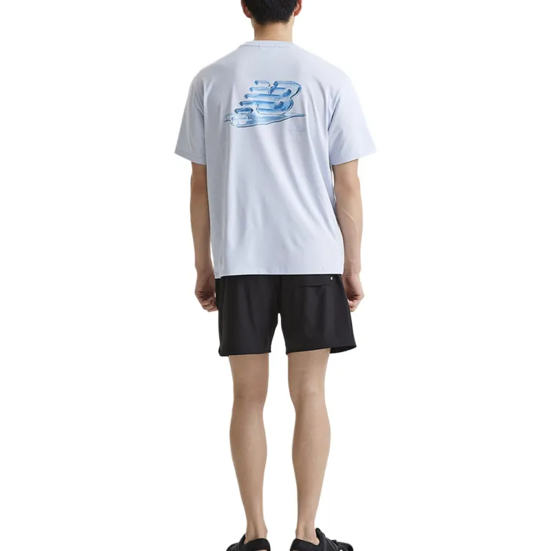 New Balance NB UNI T Shirt Unisex Light Blue-3