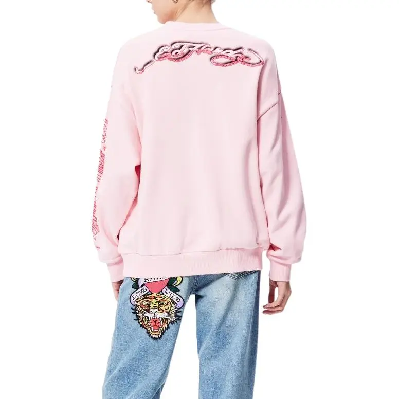 Ed Hardy Sweatshirt Women's Cherry Blossom Pink-4