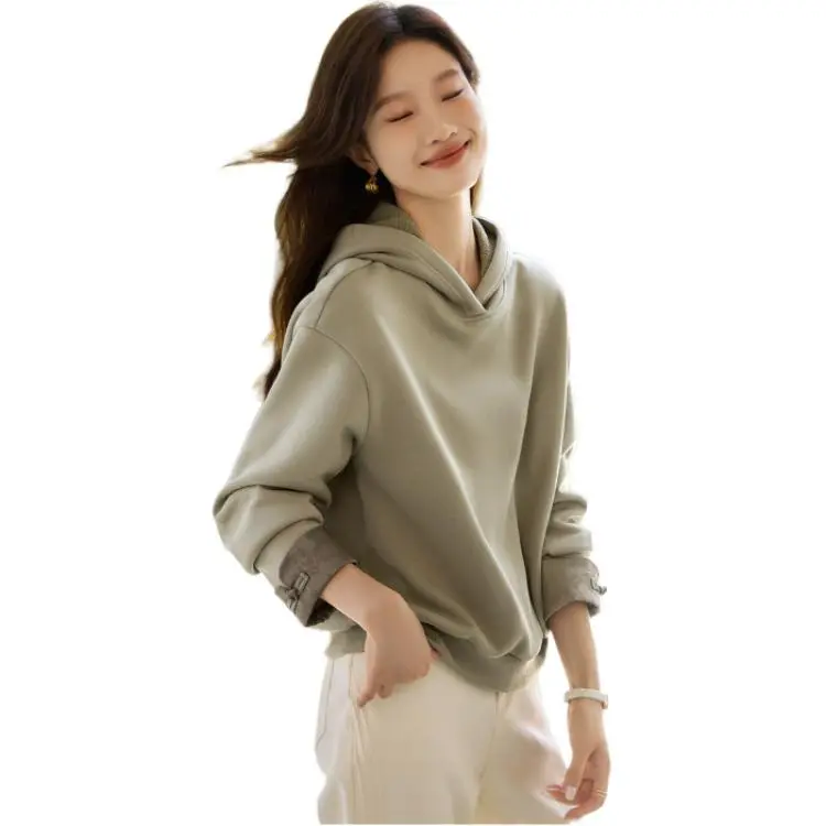 Mo Han Yi Mei Sweatshirt Women's Green-2