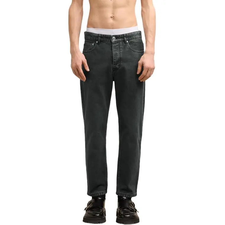 AMIPARIS Paris Logo Patch Tapered Fit Jeans-2