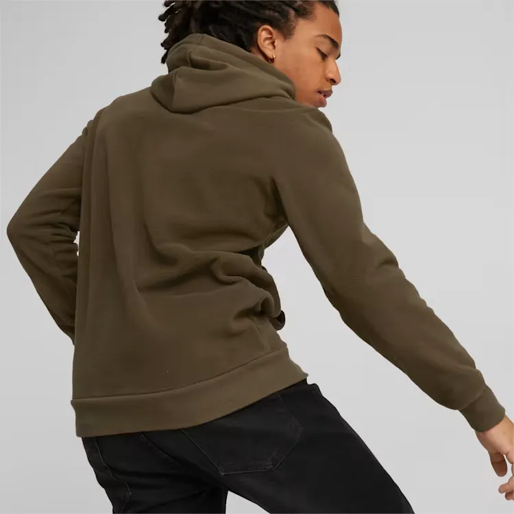 PUMA Essentialshoodie Sweatshirt Men's Dark Olive-3