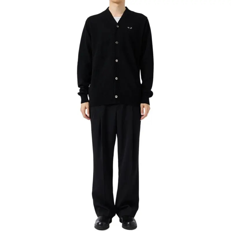 CDG Play SS24 Sweater Unisex Black-1