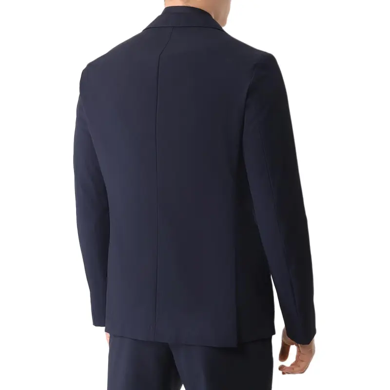 HUGO BOSS Slim Fit Jacket In Wrinkle Resistant Jackets & Coats Men's Dark Blue-4