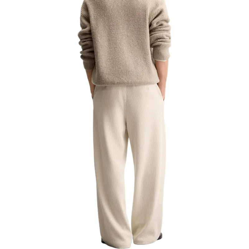 ZARA Casual Pants Men's Raw White-4