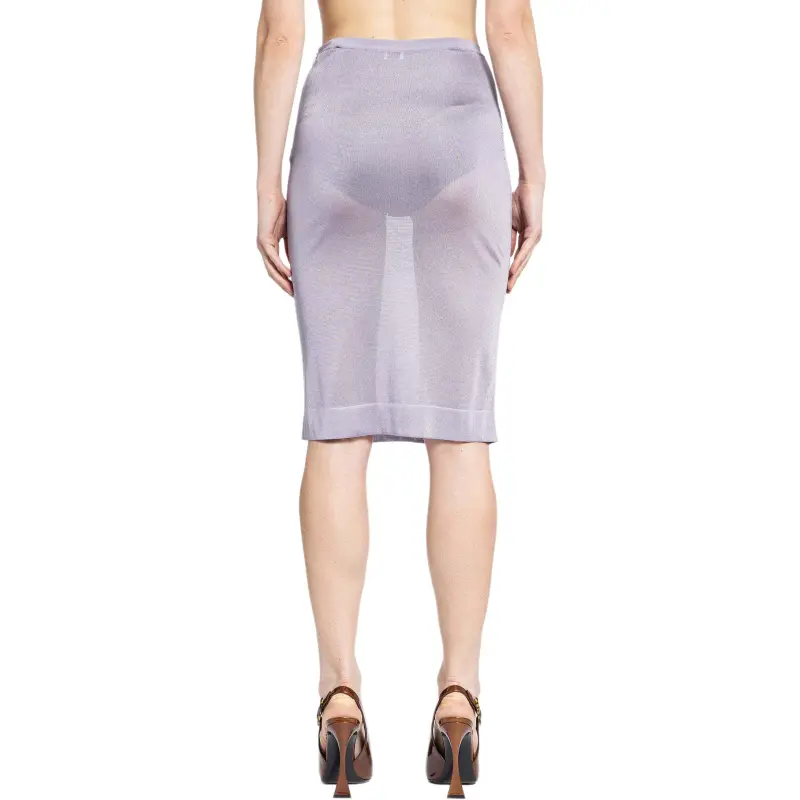 SAINT LAURENT Casual Short Skirts Women's Purple-3