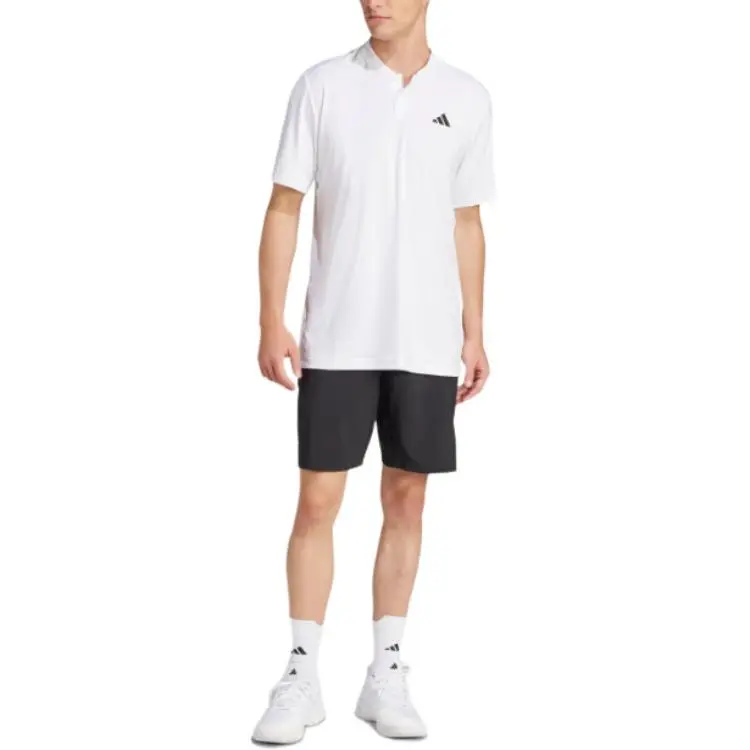 Adidas Free Shipping With AdiClub Club Tennis Climacool Henley Shirt-4