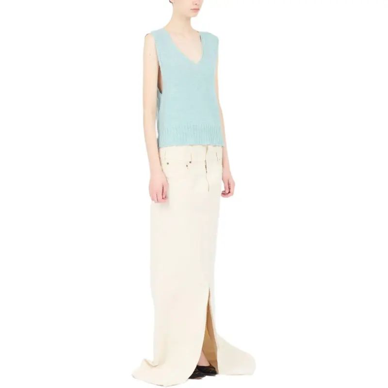 Maison Margiela Fussbett V Neck Knitted Top-2