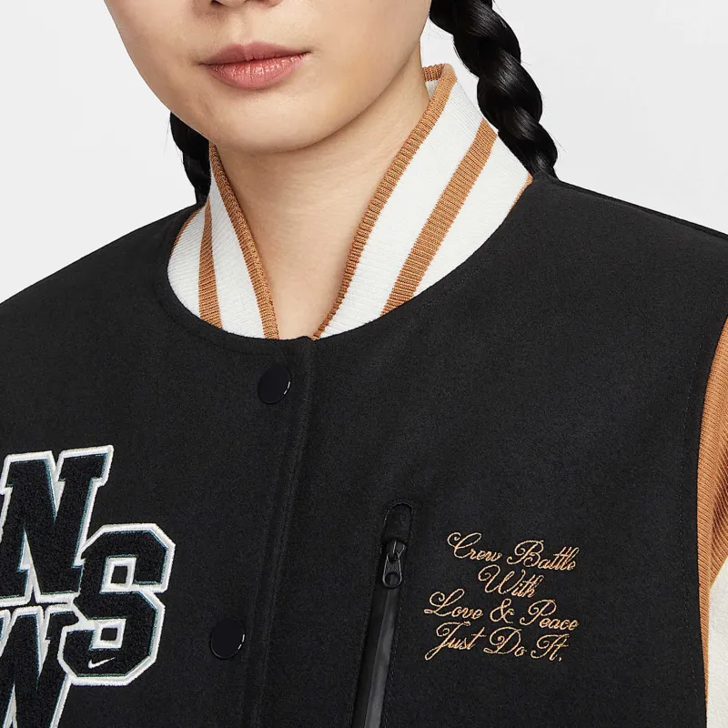 Nike Baseball Jacket Women's Black-5