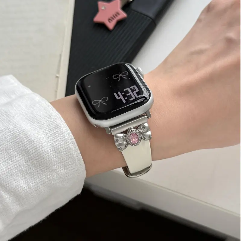 Wei Xin Apple Compatibility Watch Band Cowhide Leather Material-3