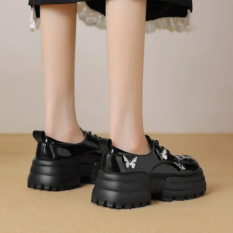 JOSINY Loafers 6.5cm Women's Black/Ecru-4