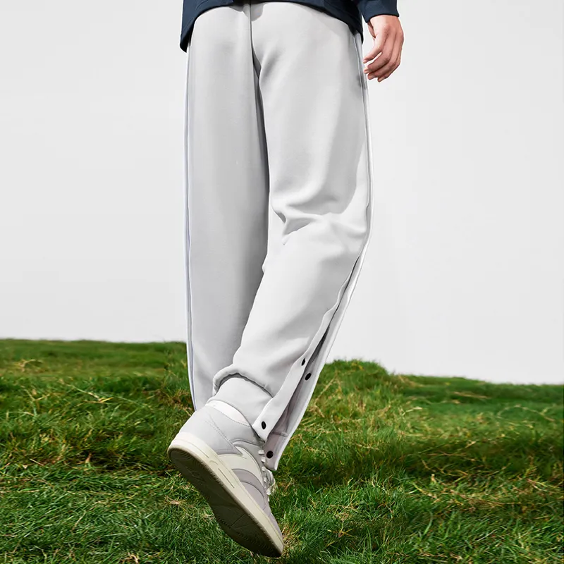 Anta Basketball Collection SS23 Knitted Sports Pants Unisex Cloud Gray-2