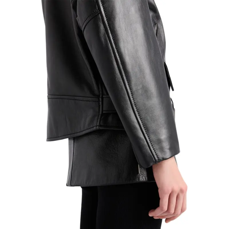 PRADA Nappa leather Biker Jacket-6