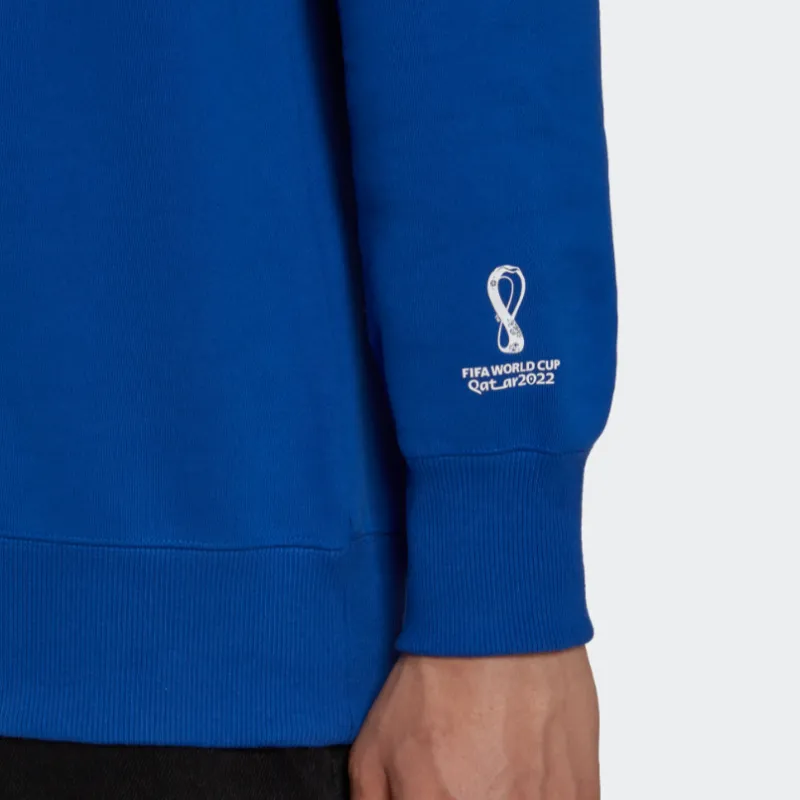 Adidas Argentina Sweatshirts Men Blue-4