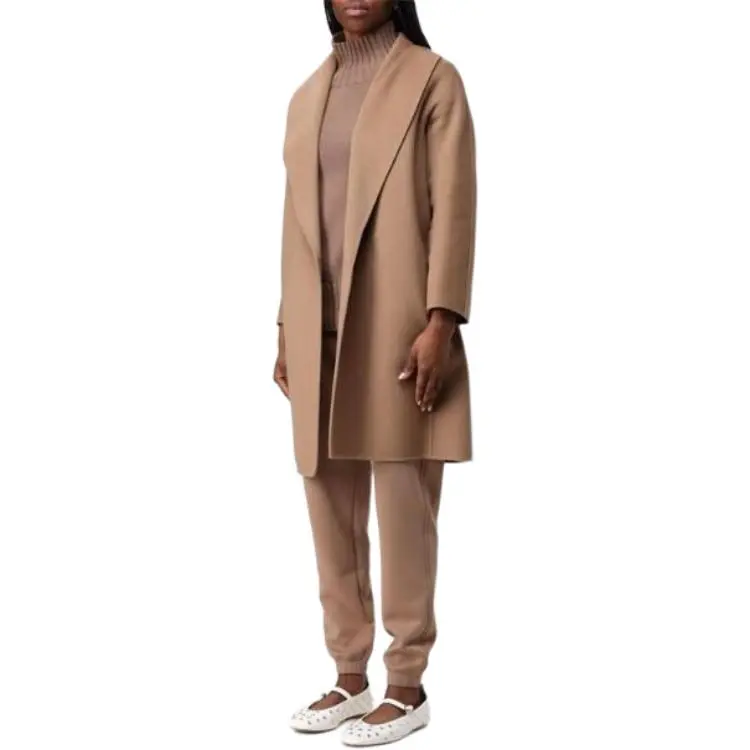 'S MAX MARA Belted Long Sleeved Coat-5