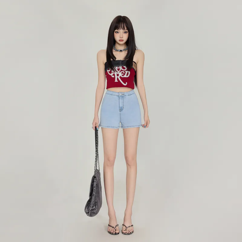 OROI Denim Shorts Women's Light Blue-3