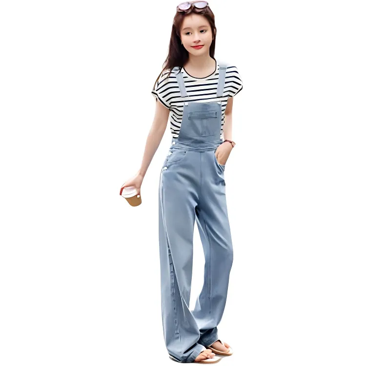 Mo Han Yi Mei Jumpsuit Women's Light Blue-1