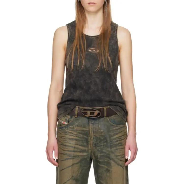 DIESEL Tank Tops Unisex Black-1