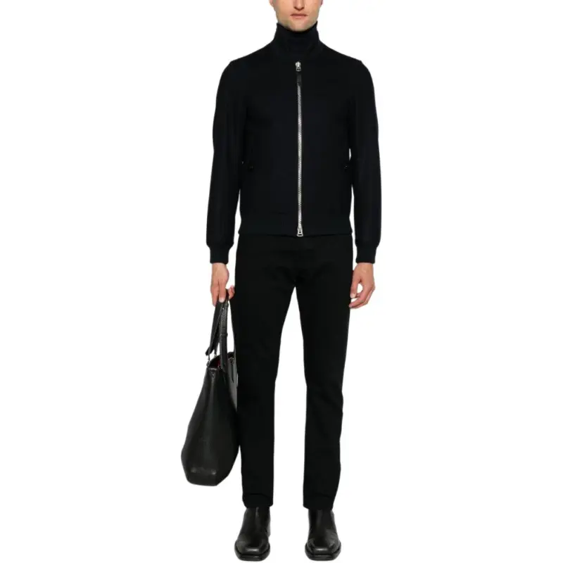 TOM FORD Wool Felt Bomber Jacket-5