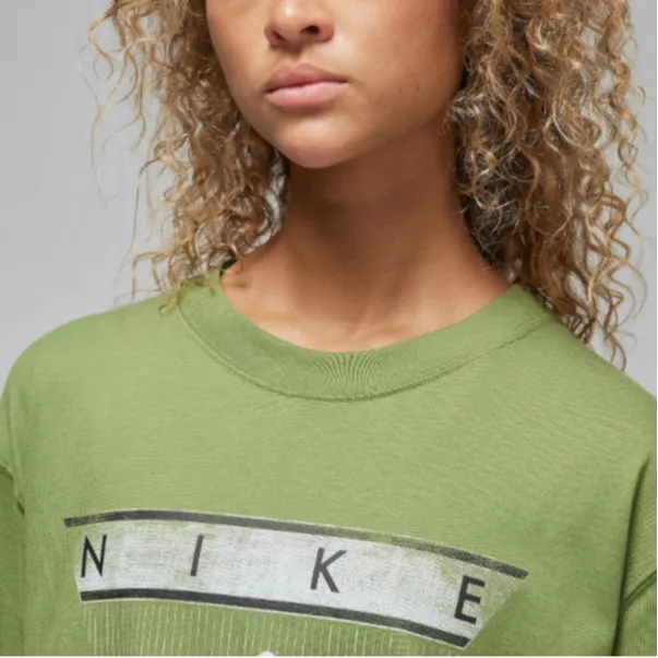 Jordan T Shirts Women's Light Olive-3