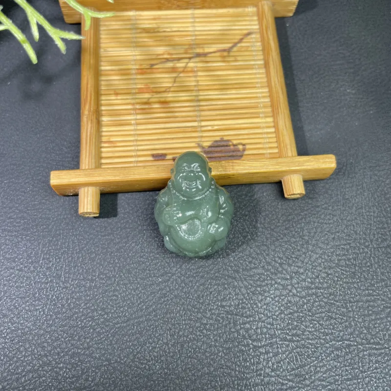 BUDOUXIAOAI Pendants Green Jade Women's-2