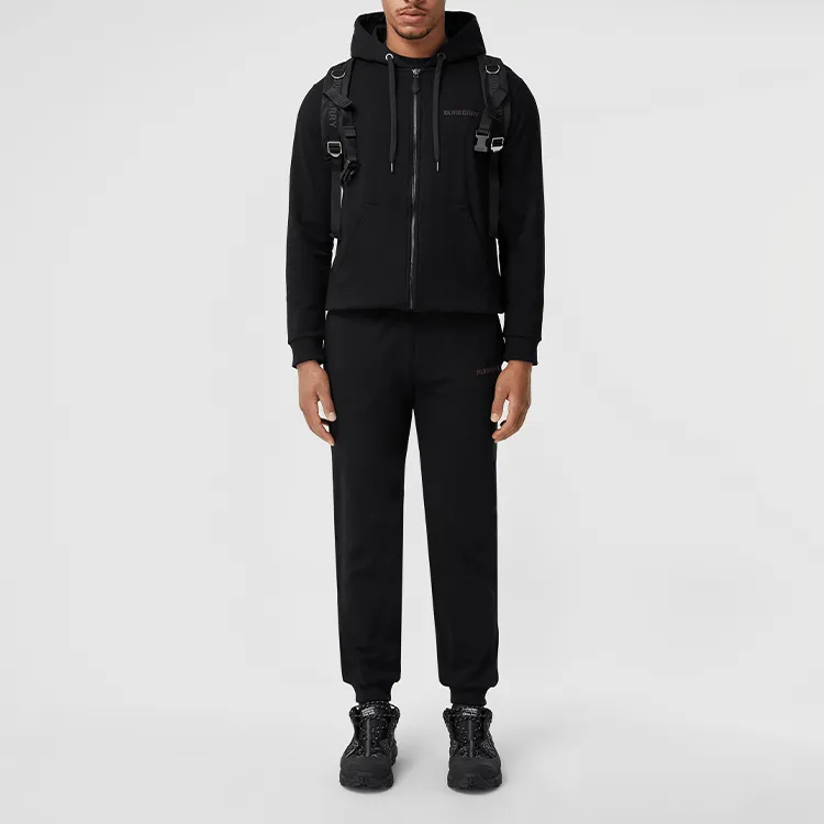 Burberry Logo Print Stretch Cotton Sweatpants-2