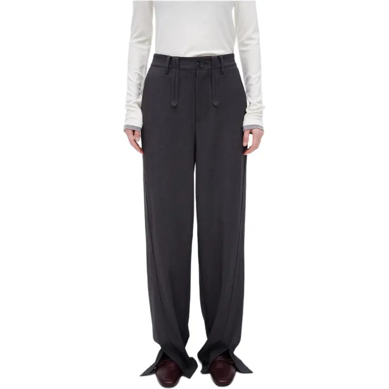 Self Who Casual Pants Women's Smart Gray-1