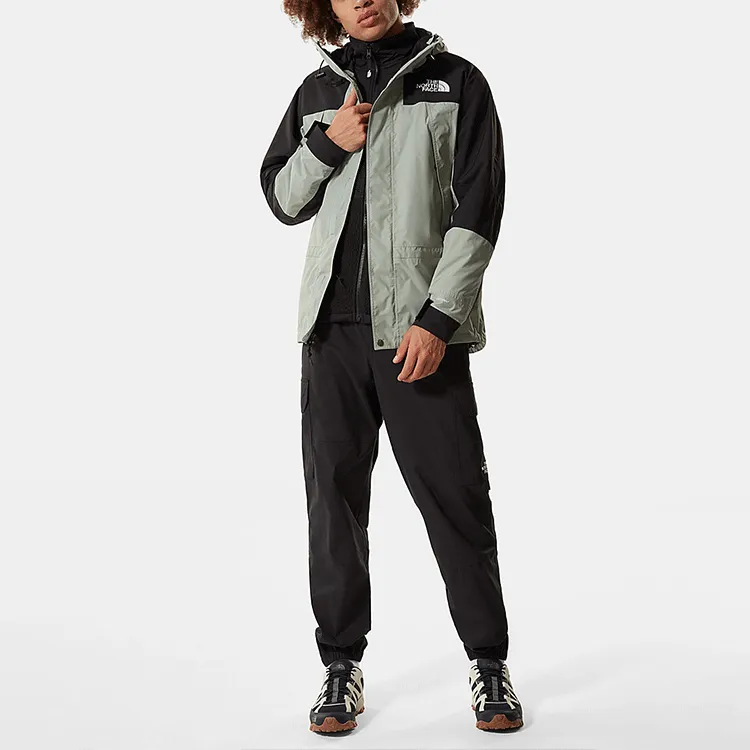 THE NORTH FACE Urban Living/Travel/Commuting Windbreaker Jacket Men's Gray Green-2