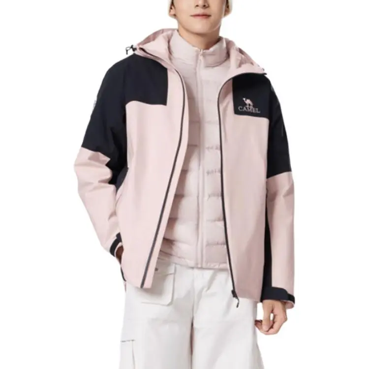 CAMEL x PENGUIN Water Resistant Windproof Breathable Warm Water Repellent Windbreaker Jacket Unisex-3