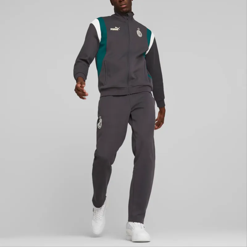 PUMA AC Beige Blue FTBLARCHIVE Jacket Men's Gray-2
