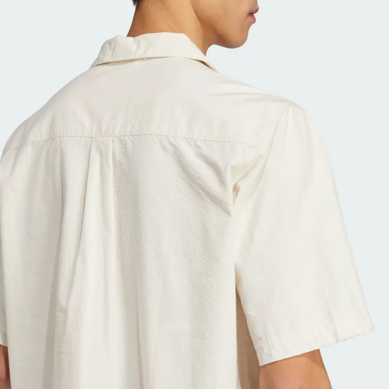 Adidas Essentials Seersucker Short Sleeve Shirt-4