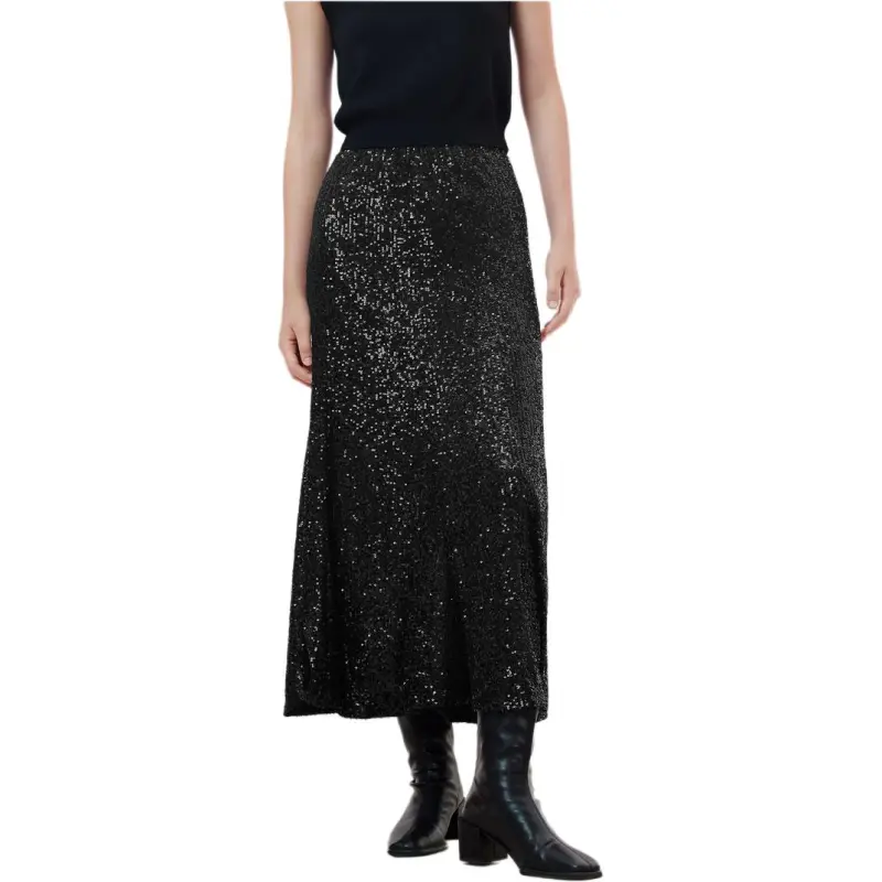 EICHITOO Casual Long Skirts Women's Black-2