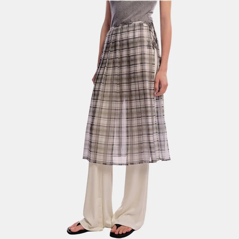 Teenie Weenie Casual Long Skirt Women's Light Purple-3